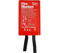 Streetwize - One Size | Wall Mounted | Fully Fibreglass Fire Blanket | Emergency Fire Blanket | Flame Suppression | 1m x1 m | School, Businesses, Home | SWSA3