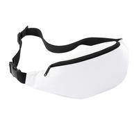 (One Size, White) Bagbase Adjustable Belt Bag (2.5 Litres) (Pack of 2)