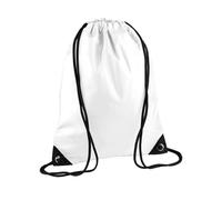 (One Size, White) Bagbase Premium Gymsac Water Resistant Bag (11 Litres)
