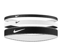 (One Size, White/Black) Nike Classic Mixed Flexible Headband (Pack of 3)