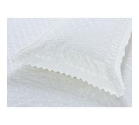 (One Size, White) Broderie Anglais Duvet Cover Set Bedding Set Quilt Cover Luxury