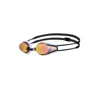 (One Size, White/Copper/Black) Arena Unisex Adult Tracks Mirror Swimming Goggles