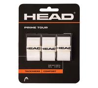 (One Size, White) Head Prime Tour Racket Overgrip (Pack of 3)