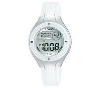 (One Size, White) Lorus Childrens/Kids Rubber Digital Watch