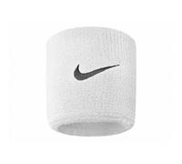 (One Size, White) Nike Unisex Adults Swoosh Wristband (Set Of 2)
