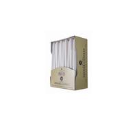 (One Size, White) Prices Tapered Unwrapped Dinner Candles (Pack Of 50)