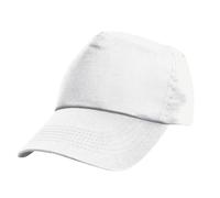(One Size, White) Result Unisex Childrens/Kids Plain Basebll Cap (Pack of 2)