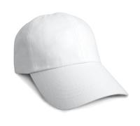 (One Size, White) Result Unisex Heavy Cotton Premium Pro-Style Baseball Cap