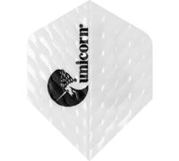 (One Size, White) Unicorn Q.100 Plus Dart Flights (Pack of 3)