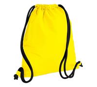Bagbase Icon Drawstring Bag Gymsac in Yellow Bagbase Yellow