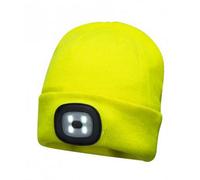 (One Size, Yellow) Portwest Mens LED Head Light Beanie