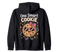 One Smart Cookie Funny Chocolate Chip Cookie Zip Hoodie
