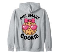 One Smart Cookie Funny Chocolate Chip Cookie Zip Hoodie