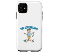 One Sock Missing Funny Laundry Problem Design Case for iPhone 11