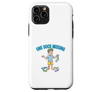 One Sock Missing Funny Laundry Problem Design Case for iPhone 11 Pro