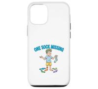 One Sock Missing Funny Laundry Problem Design Case for iPhone 12/12 Pro