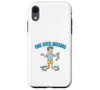 One Sock Missing Funny Laundry Problem Design Case for iPhone XR
