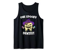 One Spooky Dentist Funny Monster Tooth Halloween Tank Top