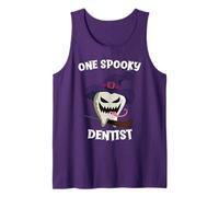 One Spooky Dentist Funny Monster Tooth Halloween Tank Top