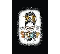 One Spooky Mama For Halloween Messy Bun Mom Monster Bleached: Make Mother's Day unforgettable with this 6x9 notebook