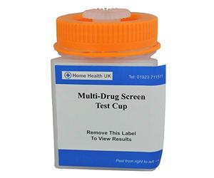 One Step: 2 x Drug Testing Kit Screen for 8 Drugs Using an Integrated Multi Panel Urine Cup, with Adulteration Strip, Canna ocaine, Opiates and More