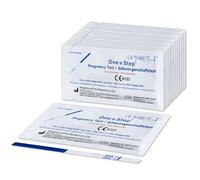 One Step: 50 x Ultra Early - 10mIU Wide Width Pregnancy Test Strips (Tests up to 6 Days Earlier)