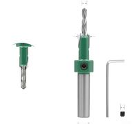 One-Step Adjustable Countersink Drill Bit, 90 Degree Alloy Step Drill for Wood, Self Tapping Screw Installer for Cordless and Hand Drills(B)
