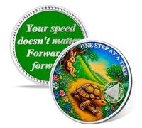 One Step at a Time 3 Year Sobriety Coin, Affirmation AA Coins, Addiction Recovery Three Year Sober Coin, Celebrating Recovery Anniversary Token, NA AA Sobriety Gifts for Men Women
