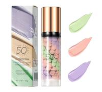 One Step Color Corrector Face Primer with SPF 50, Sunscreen Isolation Cream, 3 In 1 Makeup Primer, Oil Control Skin Corrector - 40g