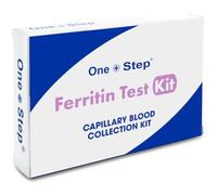 One Step Ferritin Blood Test Kit - At-Home Iron Deficiency Testing with Easy Sample Collection and Prepaid Return