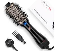 One-Step Hair Dryer Brush, 4-in-1 Hot Air Styler with Ionic & Ceramic Technology, Professional Blow Dry Brush for Drying, Volumizing & Straightening (Mid to Long Hair), Black