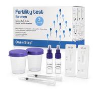 One Step Male Fertility Test Kit 2 Pack | Home Sperm Test for Men | SP-10 Male Fertility Test | Sperm Concentration Test Kit with Results in 5 Minutes | Accurate Mens Fertility Test