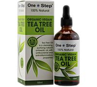 One Step Tea Tree Oil 100% Pure, 100ml Bottle Organic Natural Essential Aromatherapy Antiseptic Oil, Reduces Acne, Dandruff, Fatigue, Redness of Skin