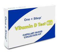 One Step: Vitamin D Blood Test Kit - Lab-Processed Report for Accurate Vitamin D Levels, at-Home Finger-Prick Collection, Prepaid Return Envelope, Easy Sample Collection, UK Certified Lab Analysis