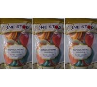 One Stop Dealer Tapioca Fryms (Colored) (200 Gram) - Crispy and Delicious - Ready To Fry For Fast Upwas Crispy Fryums Teatime Snack - Natural Ingredients - Good for Fasting Or Upwaas (Pack of 3)