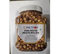 One Stop Dealers Chana Roasted Unsalted 400g - Crunchy, Nutritious Snack, High in Protein and Fiber (Pack of 1)
