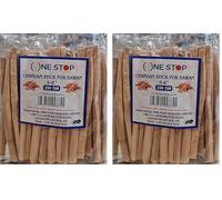 One Stop Dealers Chandan Sticks for Hawan 5-6 Inch (250g) - Natural Sandalwood Sticks for Havan, Pooja, Yagna Rituals - Fragrant Sacred Wood for Religious Ceremonies & Spiritual Practices (Pack of 2)