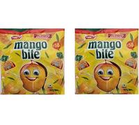 One Stop Dealers Family Mango Bite 217gram - Delectable Mango-Flavored Toffees for a Sweet & Tangy Tropical Delight - Perfect Candy Treat for All Ages (Pack of 2)