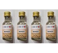 One Stop Dealers Food Essence Mango 28ml | Natural Mango Flavoring for Baking, Desserts & Beverages | Concentrated & Versatile (Pack of 4)