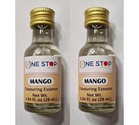 One Stop Dealers Food Essence Mango 28ml | Natural Mango Flavoring for Baking, Desserts & Beverages | Concentrated & Versatile (Pack of 2)