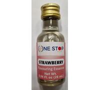 One Stop Dealers Food Essence Strawberry 28ml | Rich & Authentic Strawberry Flavor | Ideal for Baking, Desserts, & Beverages | Food Flavoring (Pack of 1)