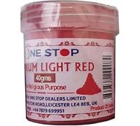 One Stop Dealers Kumkum Light Red Powder Each 40 gram for Rituals, Pujas, Religious Ceremonies, and Decorative Applications - Premium Quality Vermilion with Spiritual Significance (Pack of 1)