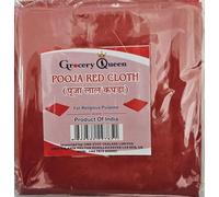 ONE STOP DEALERS - Premium Red Pooja Cloth For Festivals And Religious Ceremonies - 100% Cotton - Perfect Size For Various Pooja Rituals And Offerings - Maintain & Ensuring Long-Lasting (Pack of1)