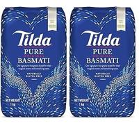 One Stop Dealers Tilda Basmati Rice - Aromatic Long Grain Rice Delicate Aroma - Ideal for Biryani & Pulao (Pack of 2, Basmati Rice 1Kg)