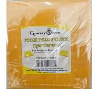 ONE STOP DEALERS - Vibrant Pooja Cloth Yellow - Soft Cotton - Ideal for Religious Ceremonies and Rituals - Festive Decorations (1)