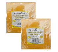ONE STOP DEALERS - Vibrant Pooja Cloth Yellow - Soft Cotton - Ideal for Religious Ceremonies and Rituals - Festive Decorations (Pack of 2)