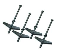 One Stop DIY 6 X Spring Toggle Hollow Cavity Gravity Wall Fixings 50mm 5mm 90mm NEW