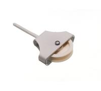 One Stop DIY Single Wheel Screw In Washing Line Cord Nylon Wheel Pulley NEW