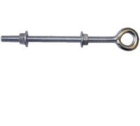 One Stop DIY Welded ZP Steel Eye Bolt With 300mm 12 Inch X 3/8 Inch Nuts &Amp; 2 Washers NEW