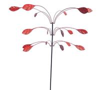 One Stop Gardens Cart Stanwood Wind Sculpture Copper Triple Leaf Windmill Garden Ornaments Engineering for Kids 3-5 (B, 60x100cm)